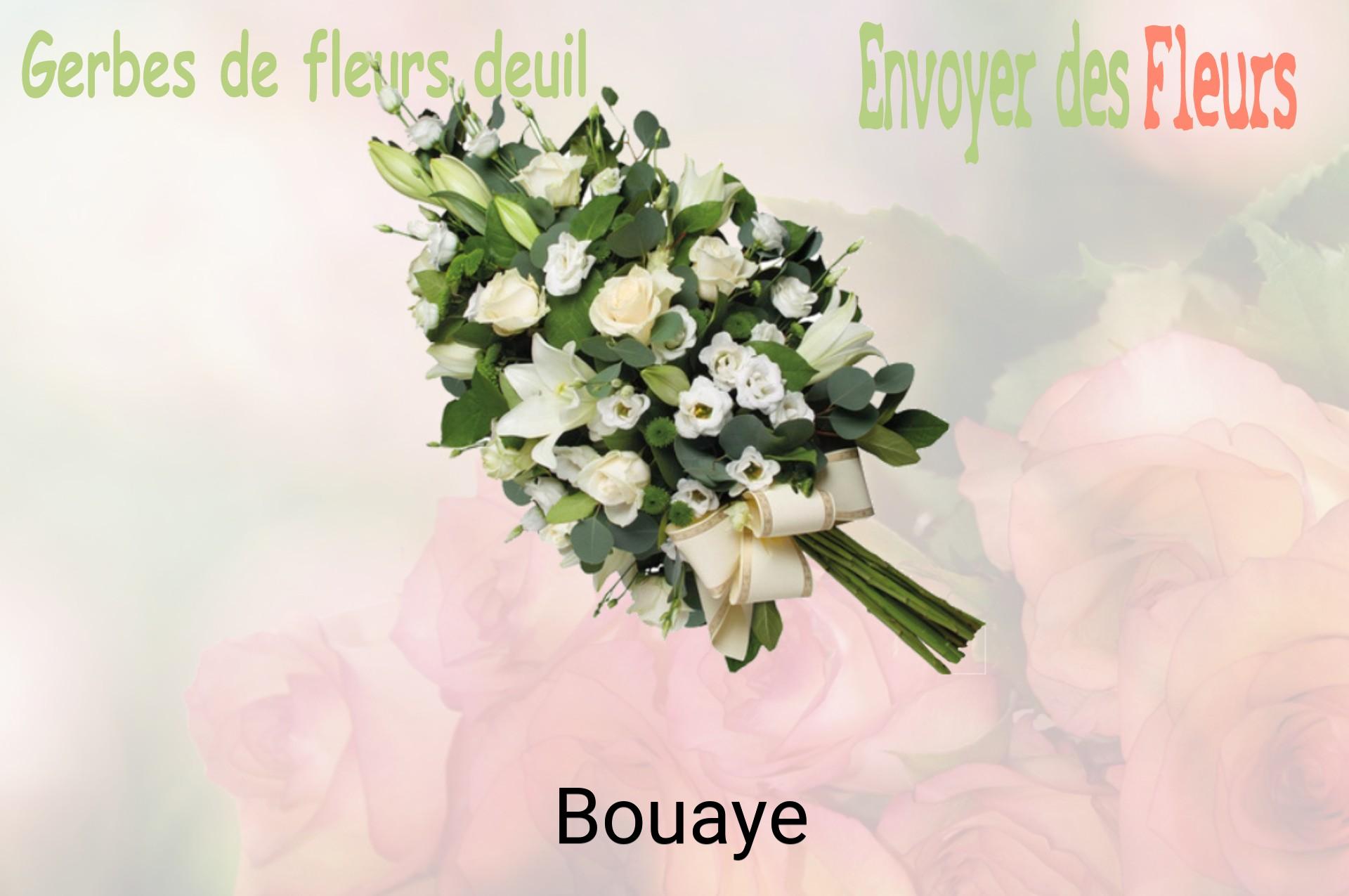 Gerbe de fleurs de deuil livrée à Bouaye